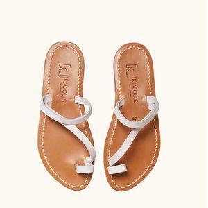 K. JACQUES ACTIUM SANDAL IN BLANC Size 38 Regular price $275